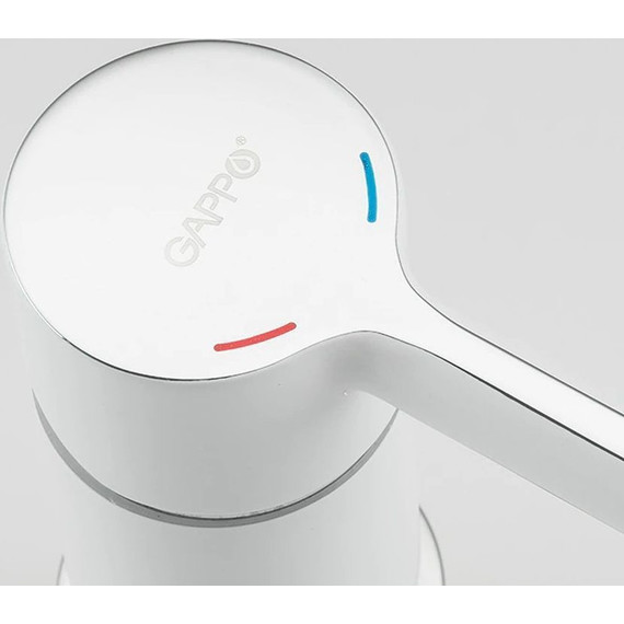 Смеситель для ванны Gappo G1103-8, белый/хром - фото 5