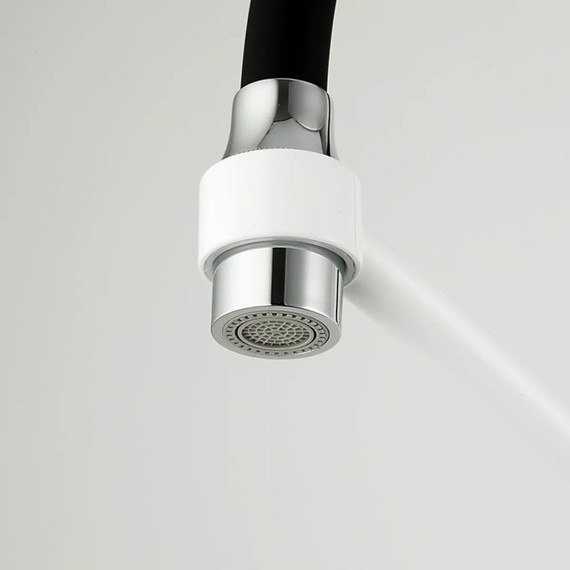 Смеситель для кухни Gappo G4048-8, белый/черный - фото 7