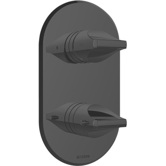 Смеситель для ванны с термостатом Bossini Apice Z00500.073, черный матовый - фото 