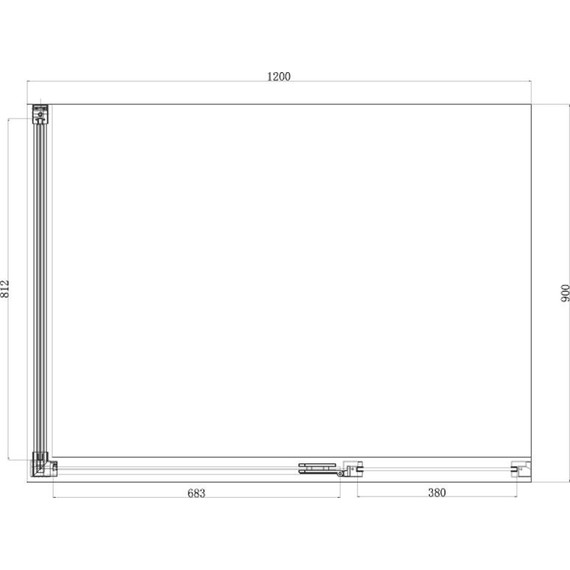 Душевое ограждение Azario Ontario AZ-NBB1231-R 120х90 см, золото/прозрачное/узор - фото 4