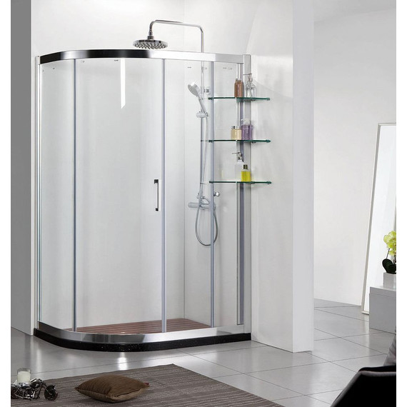 Душевое ограждение Azario Victoria AZ-NNQ2131-1-L 120х90 см (стекло 8 мм) хром/прозрачное - фото 4