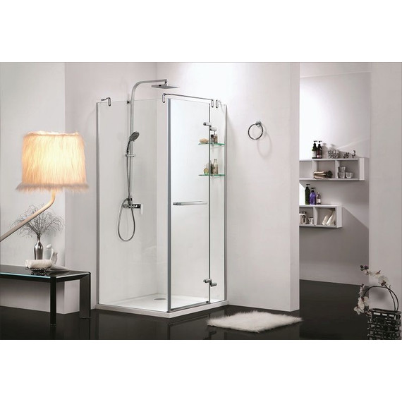 Душевое ограждение Azario Montreal AZ-NWG1231-R 90х90 см (стекло 8 мм) алюминий/прозрачное - фото 4