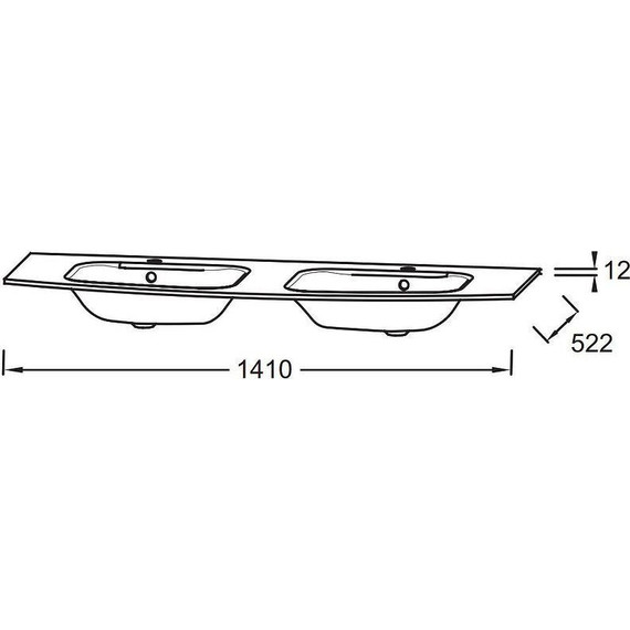 Тумба подвесная с раковиной Jacob Delafon Nona 140 см EB1891RU-442, серый антрацит (стеклянная раковина EB1887RU-DE1) - фото 5