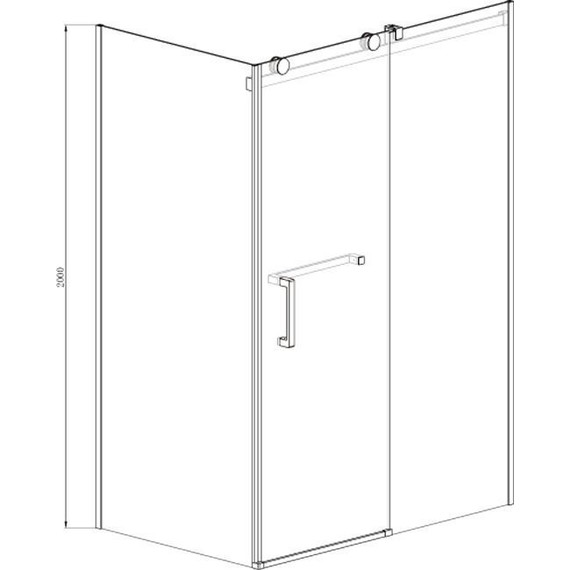 Душевое ограждение Azario Vancouver AZ-NKF1131 L 120х80 см (стекло 8 мм) алюминий/прозрачное - фото 4