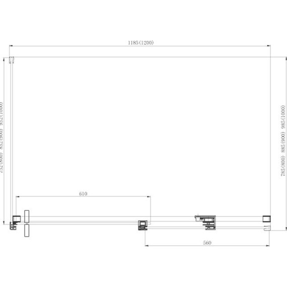 Душевое ограждение Azario Vancouver AZ-NKF1131 R 120х90 см (стекло 8 мм) алюминий/прозрачное - фото 5
