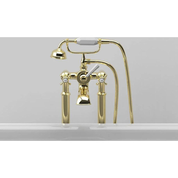 Смеситель для ванны Jacob Delafon Cleo 1889 E24314-BGG, золото - фото 4