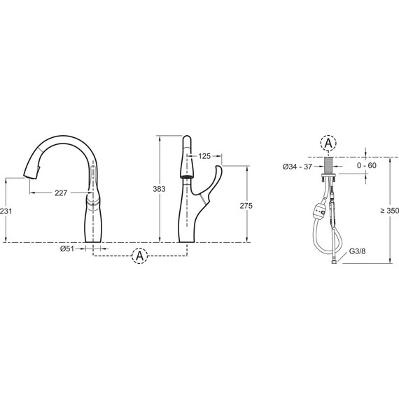 Смеситель для кухни Jacob Delafon Suzanne E72511-CP - фото 5
