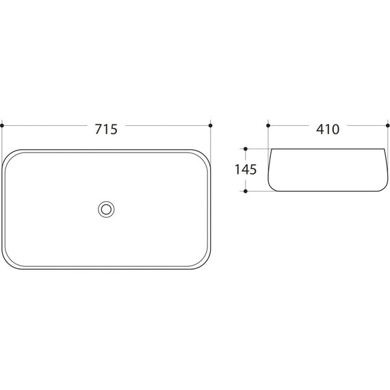 Раковина-чаша Art&Max 71 см AM-78101 - фото 2