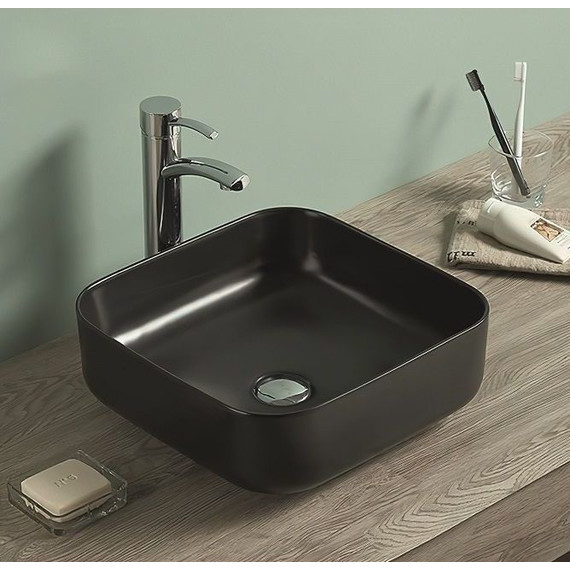 Раковина-чаша Art&Max 38 см AM-78110-MB, черный матовый - фото 