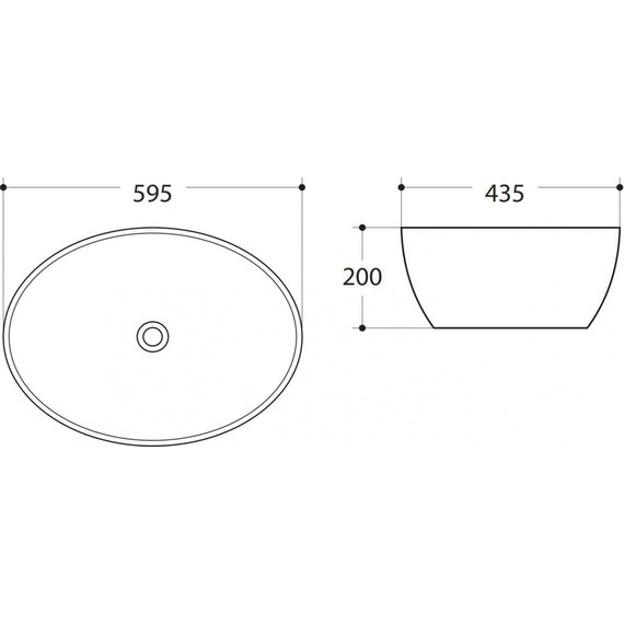 Раковина-чаша Art&Max 59 см AM-78394 - фото 2