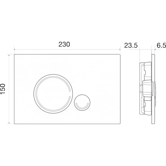 Инсталляция BelBagno BB002-80 с подвесным безободковым унитазом Cezares Stylus CZR-513-TH-R (кнопка Sfera, белая) - фото 16