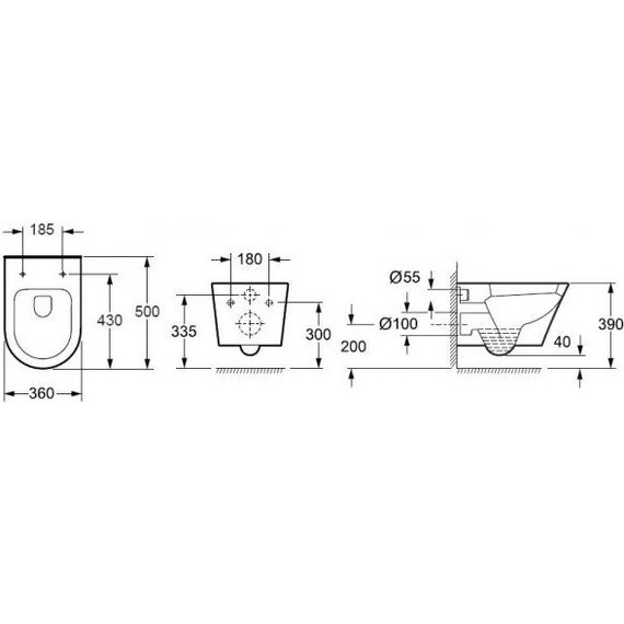 Инсталляция с подвесным унитазом комплект: Grohe Rapid SL 38772001 с подвесным безободковым унитазом BelBagno Tre BB8001CHR/SC сиденье микролифт, крепление, кнопка смыва хром - фото 16