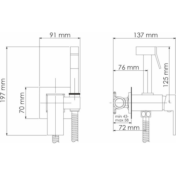 Набор для гигиенического душа WasserKraft A71138 - фото 3