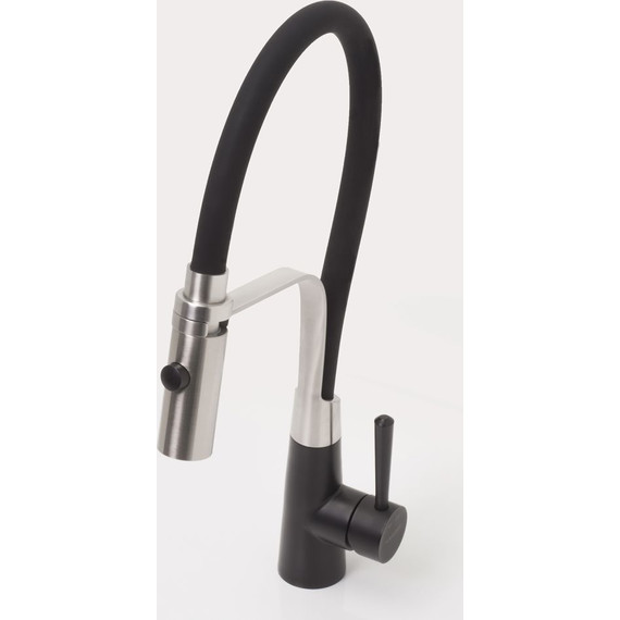 Смеситель для кухни WasserKraft A8417, черный/нержавеющая сталь - фото 6