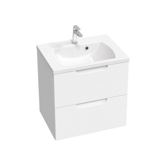 Тумба подвесная с раковиной Ravak Classic II 60 см X000001476, белый - фото 