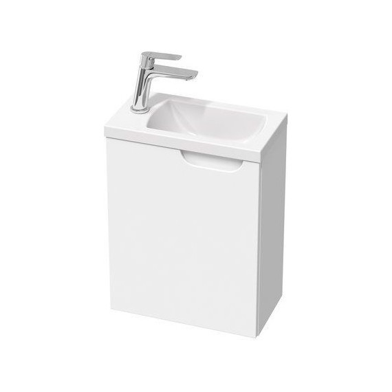 Тумба подвесная с раковиной Ravak Classic II 40 см X000001484 L, белый - фото 