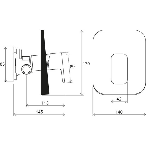 Смеситель для душа Ravak 10° Free black -TD F 066.20 X070159, чёрный матовый - фото 4