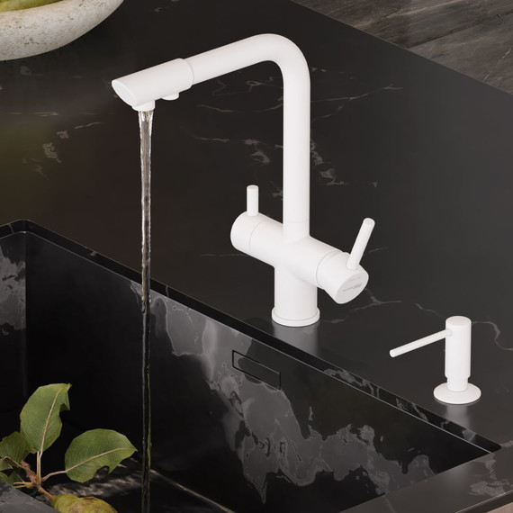 Смеситель для кухни WasserKraft A8357, белый матовый - фото 3