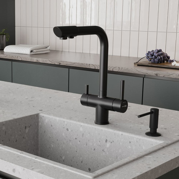 Смеситель для кухни WasserKraft A8367, черный матовый - фото 3