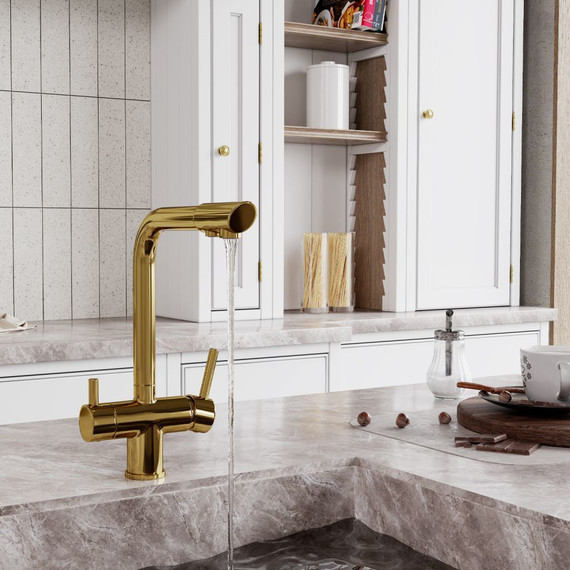 Смеситель для кухни WasserKraft A8377, золото глянцевое - фото 2