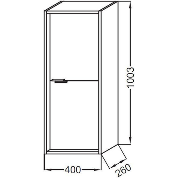 Пенал подвесной Jacob Delafon Vivienne 40 см EB1510-N18-N18, белый - фото 2