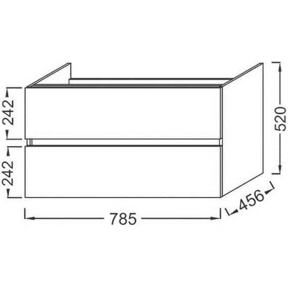 Тумба подвесная с раковиной Jacob Delafon Tolbiac 80 см EB2382-E75, дуб давос натуральный (раковина EXTA112-00) - фото 6