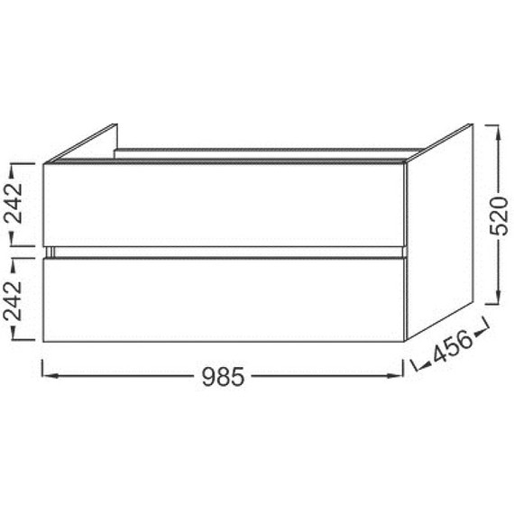 Тумба подвесная с раковиной Jacob Delafon Tolbiac 100 см EB2383-E75, дуб давос натуральный (раковина EXUA112-00) - фото 5