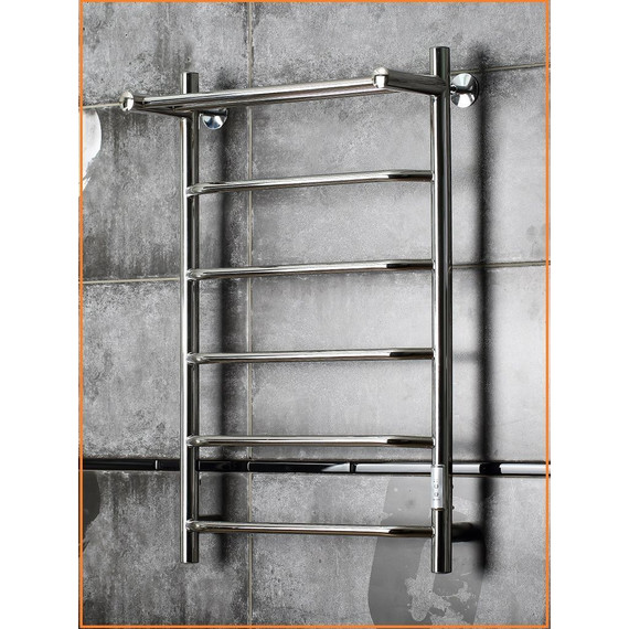 Полотенцесушитель электрический Тругор Пэк сп 6 с полкой П6 500х800 мм (возможность скрытого подключения) 00-00031641 - фото 3