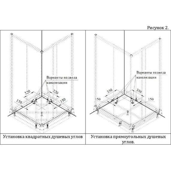 Душевое ограждение Радомир Дрим 110x100 см, черный/прозрачное - фото 3