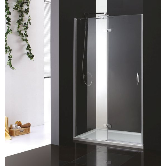 Душевая дверь Cezares 90 см BERGAMO-W-B-12-90-P-Cr-L, хром/матовое - фото 