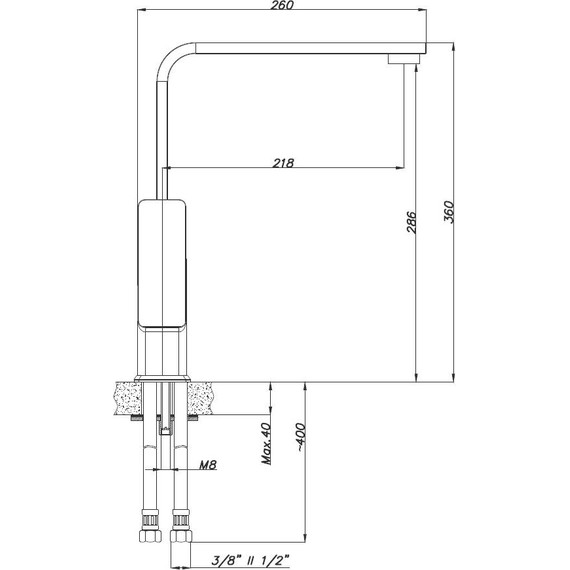 Смеситель для кухни Azario Cadeo AZ-15944431 - фото 2