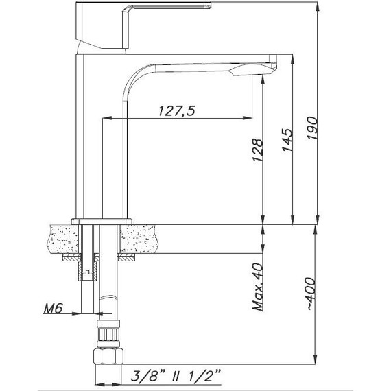 Смеситель для раковины Azario Cadeo AZ-15944501 - фото 2
