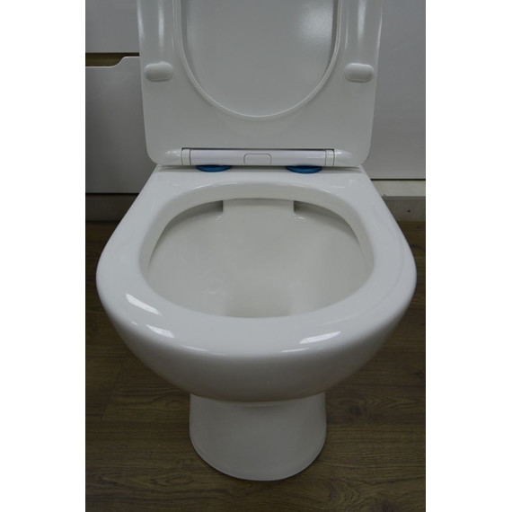 Унитаз-компакт безободковый Azario Ambra AZ-848 с крышкой микролифт - фото 5