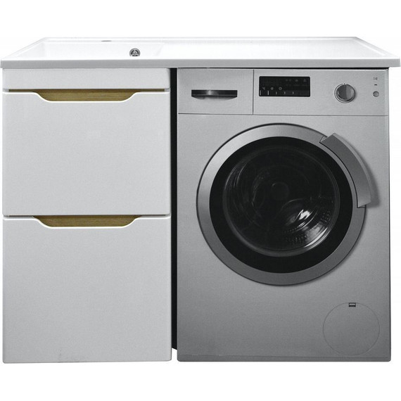 Тумба напольная с раковиной-столешницей Azario Magenta 120 см L CS00078395 - фото 
