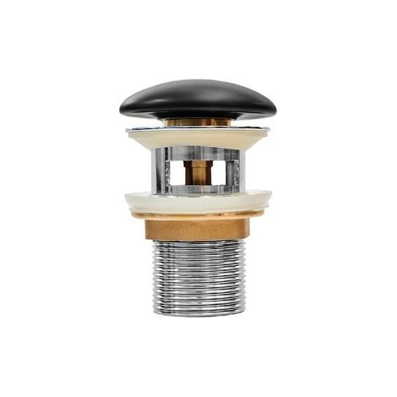 Донный клапан Iddis Optima home OPHBM0Wi88, чёрный матовый - фото 