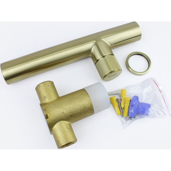 Смеситель для раковины настенный Bronze de Luxe Avantgarde 2021GB, бронза - фото 7