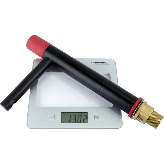 Смеситель для раковины высокий Bronze de Luxe Avantgarde 2030RH, черный матовый/красный - фото 8