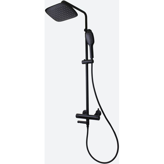 Душевая стойка Bronze de Luxe Avantgarde 2039H, чёрный матовый - фото 2