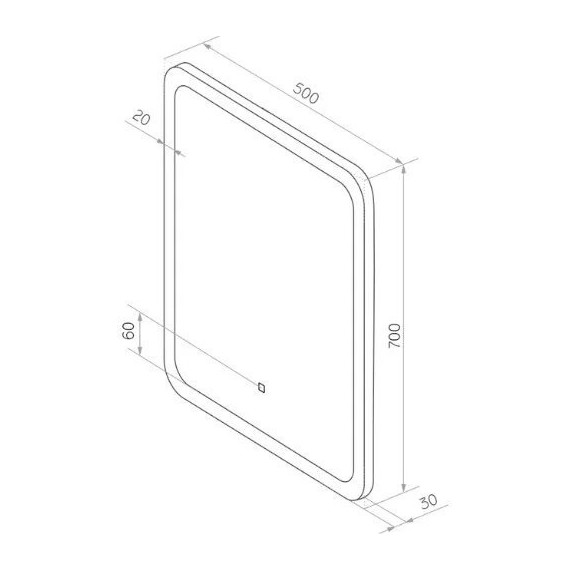 Зеркало Sintesi Bono 50 см SIN-SPEC-BONO-50 - фото 9