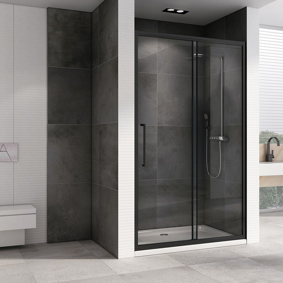 Душевая дверь Abber Schwarzer Diamant 180 см AG30180BH, черный/прозрачное - фото 2