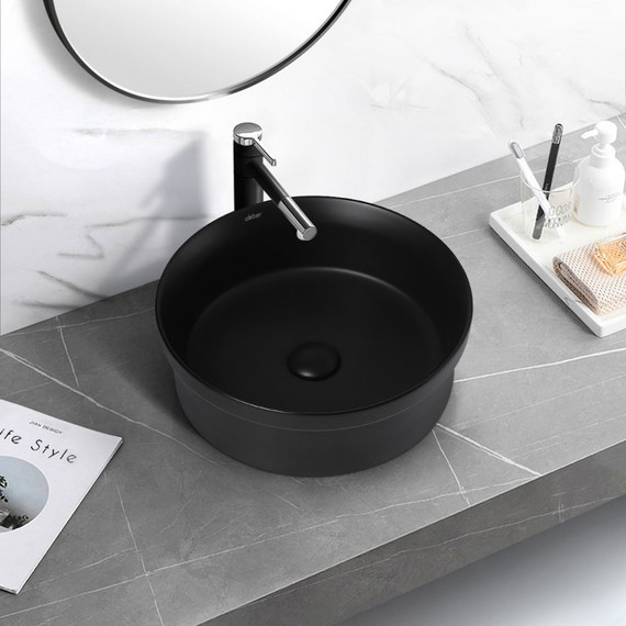 Раковина-чаша Abber Bequem 40 см AC2103MB, черный матовый - фото 3