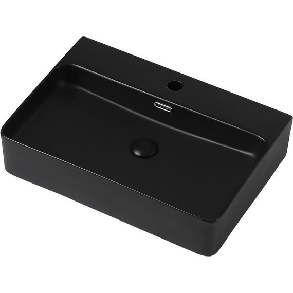 Раковина-чаша Abber Rechteck 61 см AC2201MB, черный матовый - фото 2