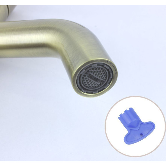 Смеситель для раковины Bronze de Luxe Scandi 1451BR, бронза, Цвет производителя: бронза - фото 4