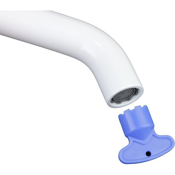 Смеситель для раковины Bronze de Luxe Scandi 1451W, белый глянцевый, Цвет производителя: белый глянцевый - фото 3