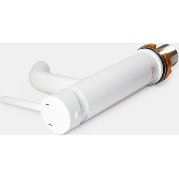 Смеситель для раковины Bronze de Luxe Scandi 1451W, белый глянцевый, Цвет производителя: белый глянцевый - фото 5