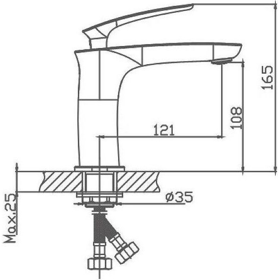 Смеситель для раковины Haiba HB10616 - фото 3