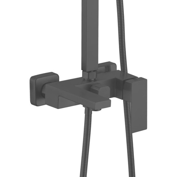 Душевая стойка Haiba HB24803-7, черный матовый - фото 2