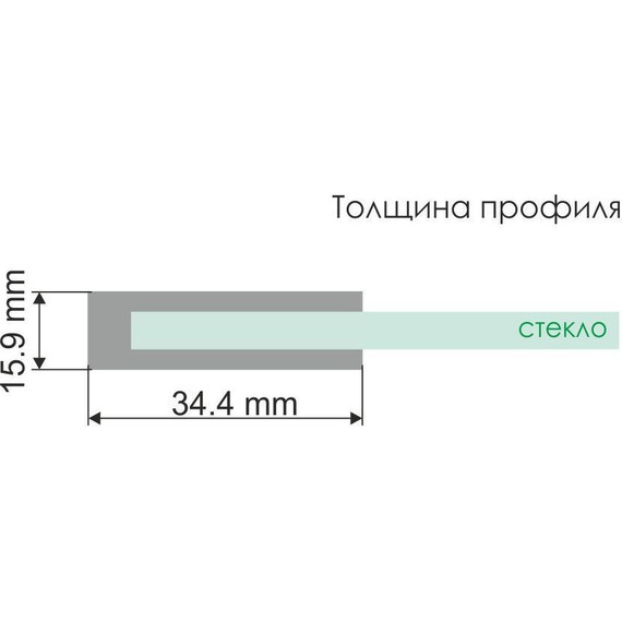 Шторка для ванны WasserKraft Berkel 80 см 48P01-80 Fixed, хром/прозрачное - фото 2