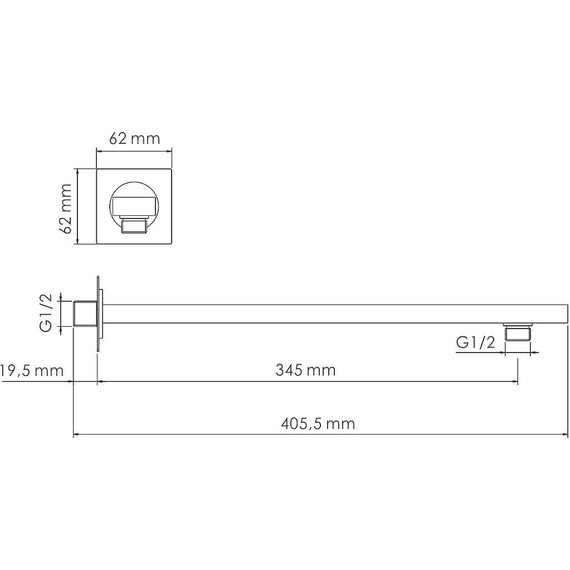 Кронштейн стеновой WasserKraft A090 - фото 2