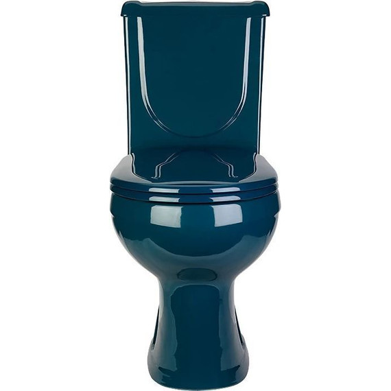 Унитаз-компакт Оскольская керамика Ирида Стандарт (горизонтальный выпуск) с полипропиленовой крышкой 40325130402, зеленый, Цвет производителя: зелёный - фото 2